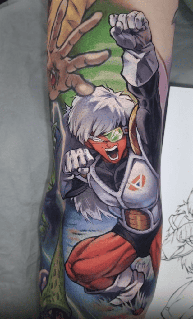 Ginyu Force Jeice Scream Dragon Ball Tattoo