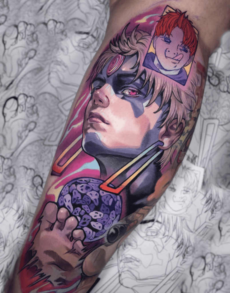 Jiji Realistic Dandadan Tattoo
