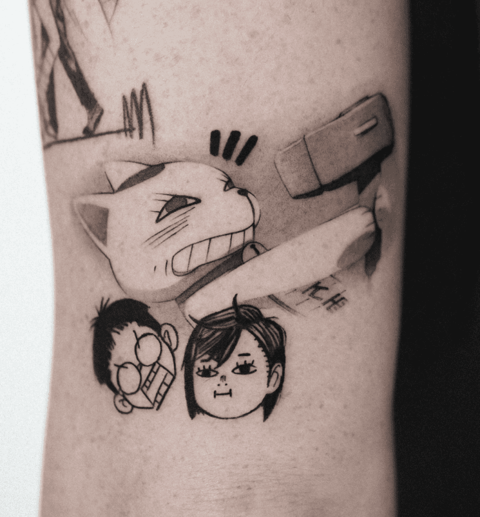 Turbo Granny Hairdryer Dandadan Tattoo
