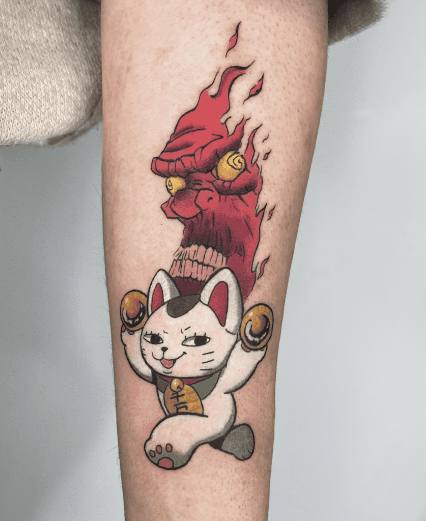 Turbo Granny Possesed Dandadan Tattoo