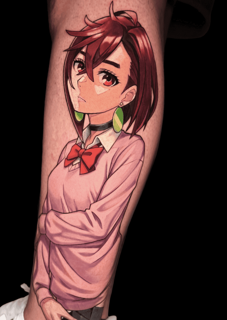 Momo Casual Dandadan Tattoo