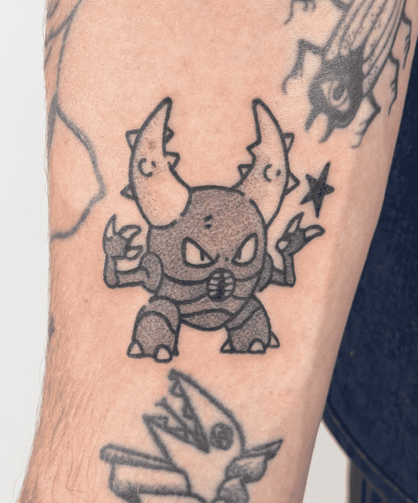 Pinsir Cute Kanto Pokémon Tattoo
