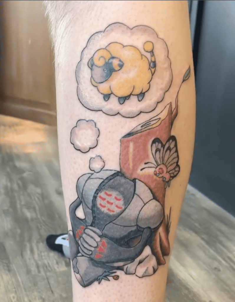 Registeel Sleep Hoenn Pokémon Tattoo