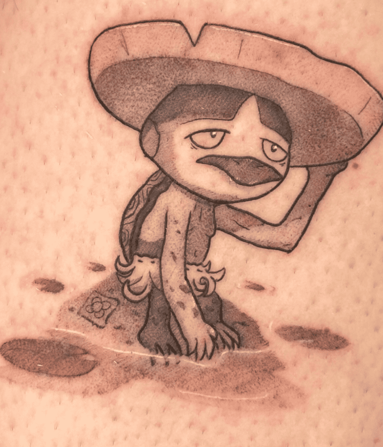 Lombre Sad Hoenn Pokémon Tattoo