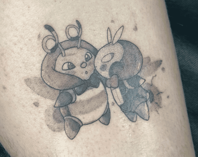 Volbeat Love Hoenn Pokémon Tattoo