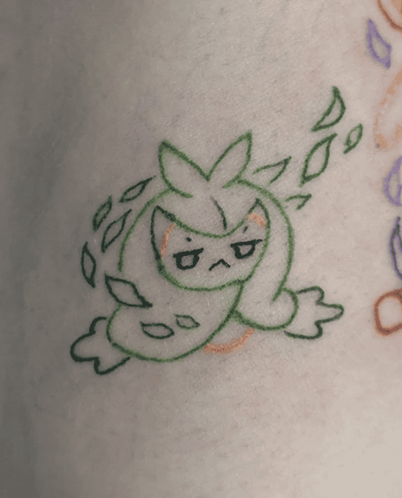 Swadloon Sketch Unova Pokémon Tattoo