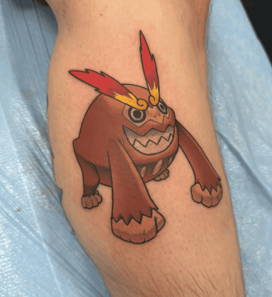 Darmanitan Classic Unova Pokémon Tattoo