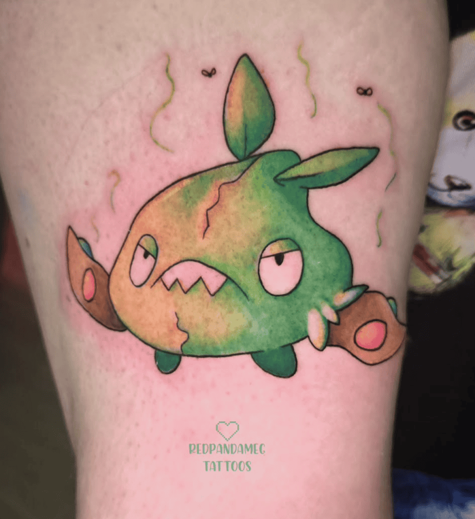 Trubbish Angry Unova Pokémon Tattoo