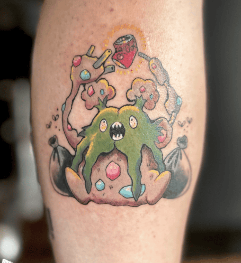Garbodor Happy Unova Pokémon Tattoo