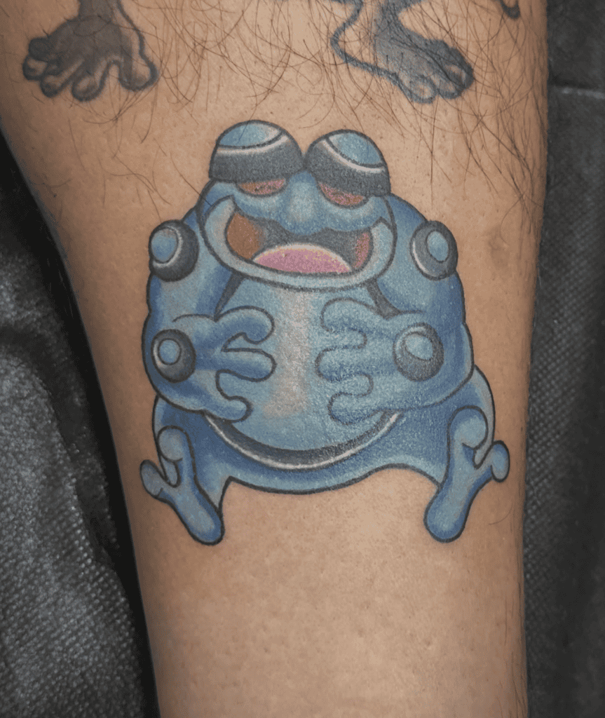Seismitoad Happy Unova Pokémon Tattoo