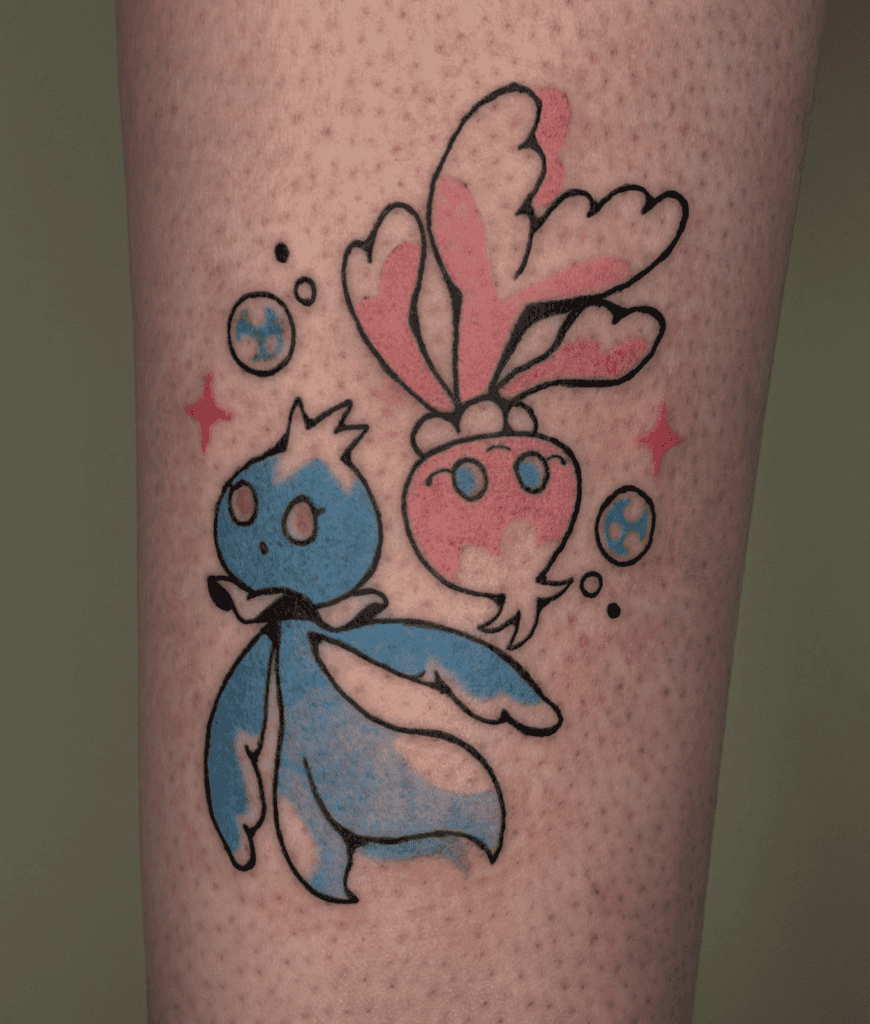 Frillish Pair Unova Pokémon Tattoo