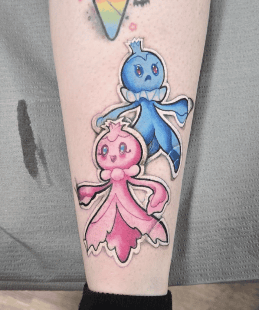 Frillish Sticker Unova Pokémon Tattoo