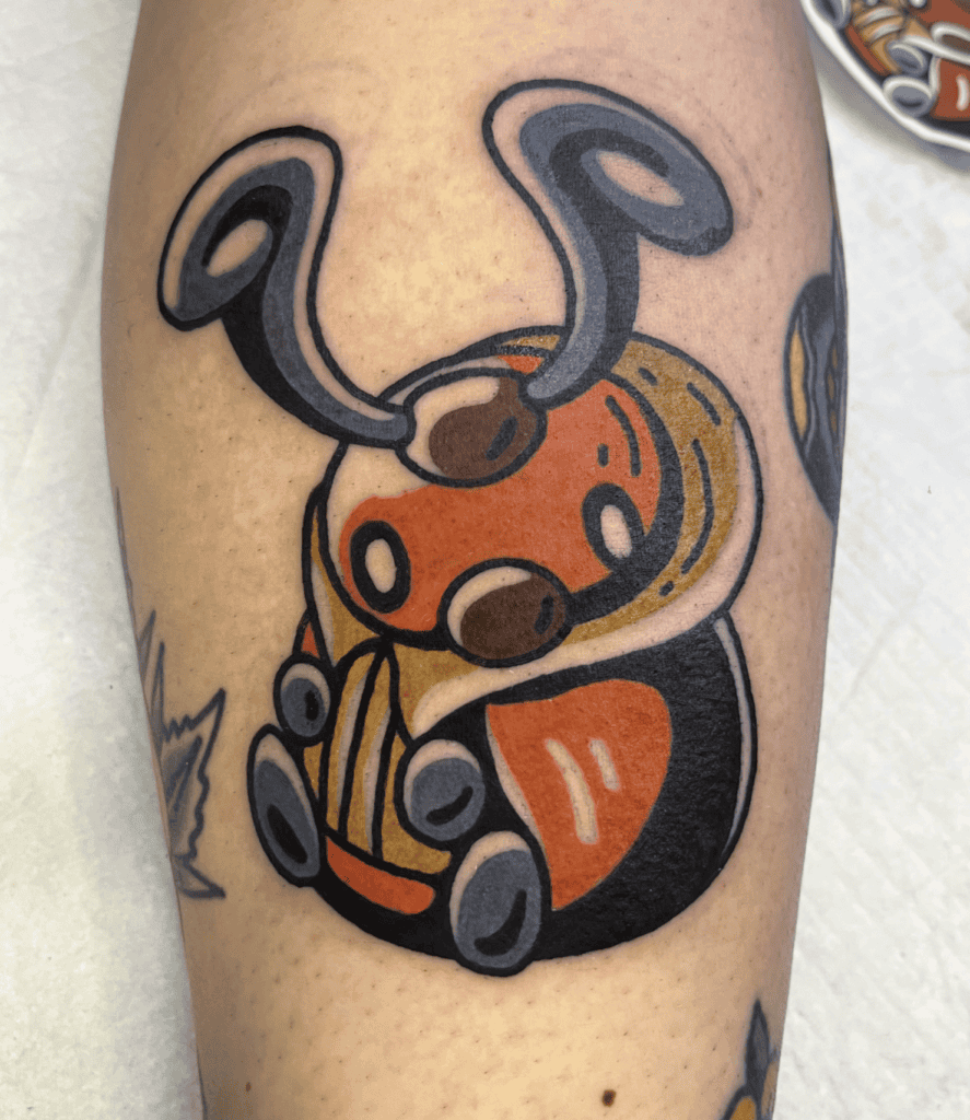Kricketot Classic Sinnoh Pokémon Tattoo