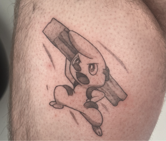 Timburr Unova Pokémon Tattoo