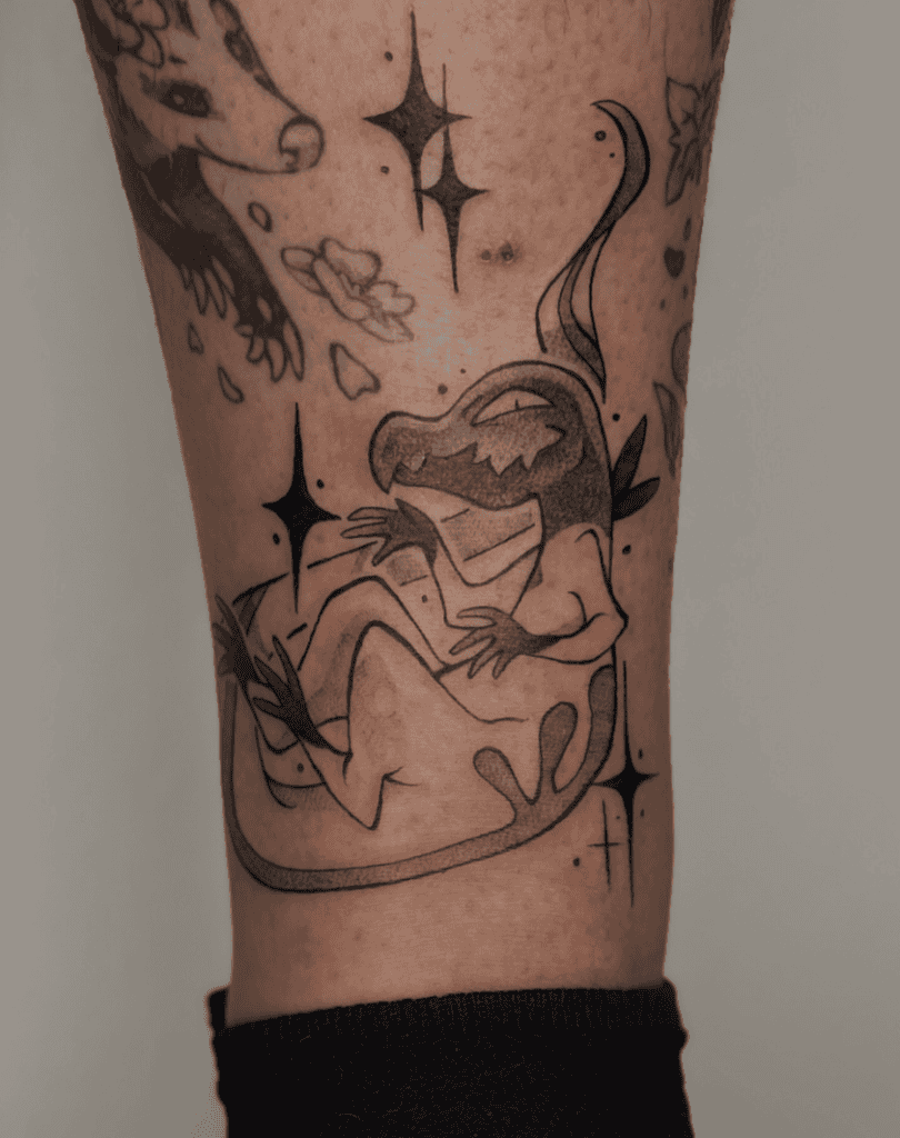 Salandit Shiny Alola Pokémon Tattoo