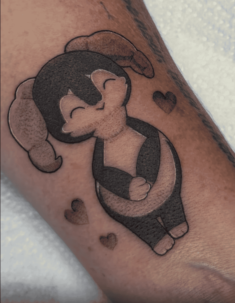Indeedee Smile Galar Pokémon Tattoo