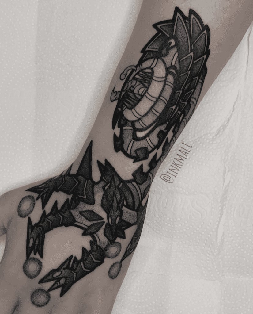 Eternatus Alt Galar Pokémon Tattoo