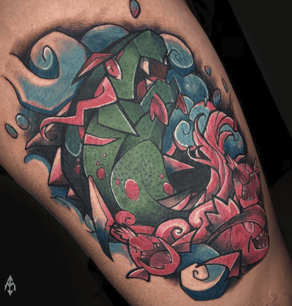 Basculegion Style Hisui Pokémon Tattoo