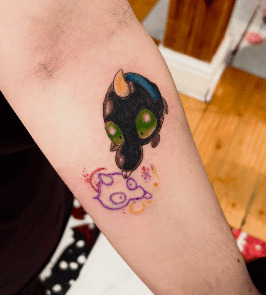 Shroodle Paldea Pokémon Tattoo