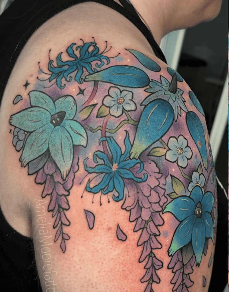Glimmora Paldea Pokémon Tattoo