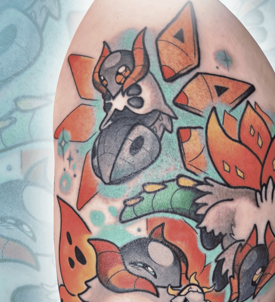 Iron Moth Paldea Pokémon Tattoo