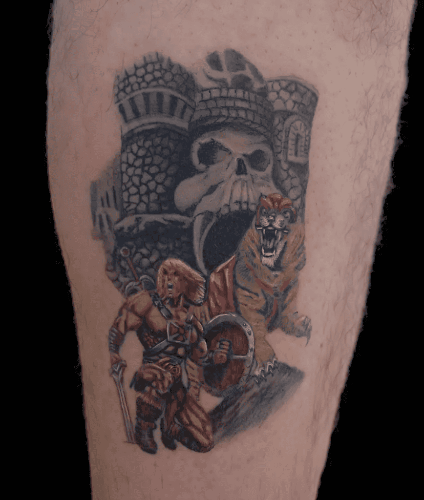 Battle Cat He-Man Tiger Tattoo