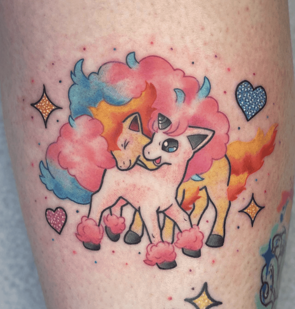 Pokémon Ponyta Horse Tattoos