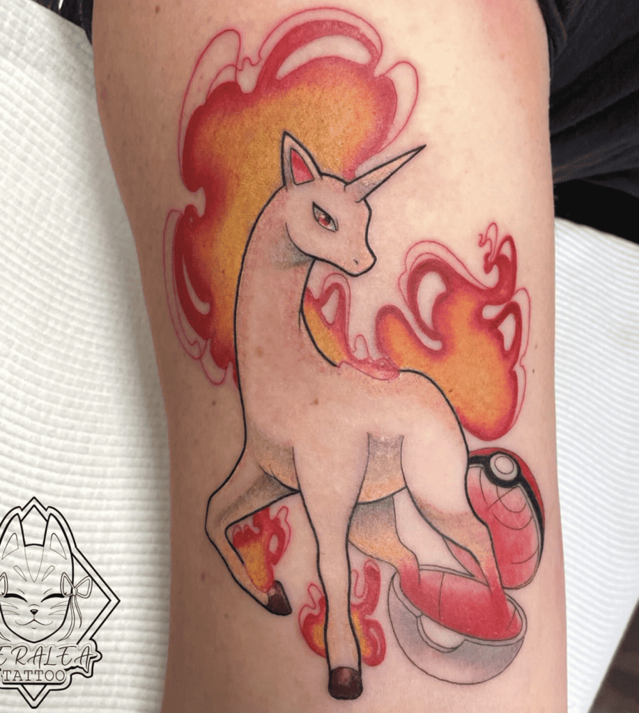 Pokémon Rapidash Horse Tattoos