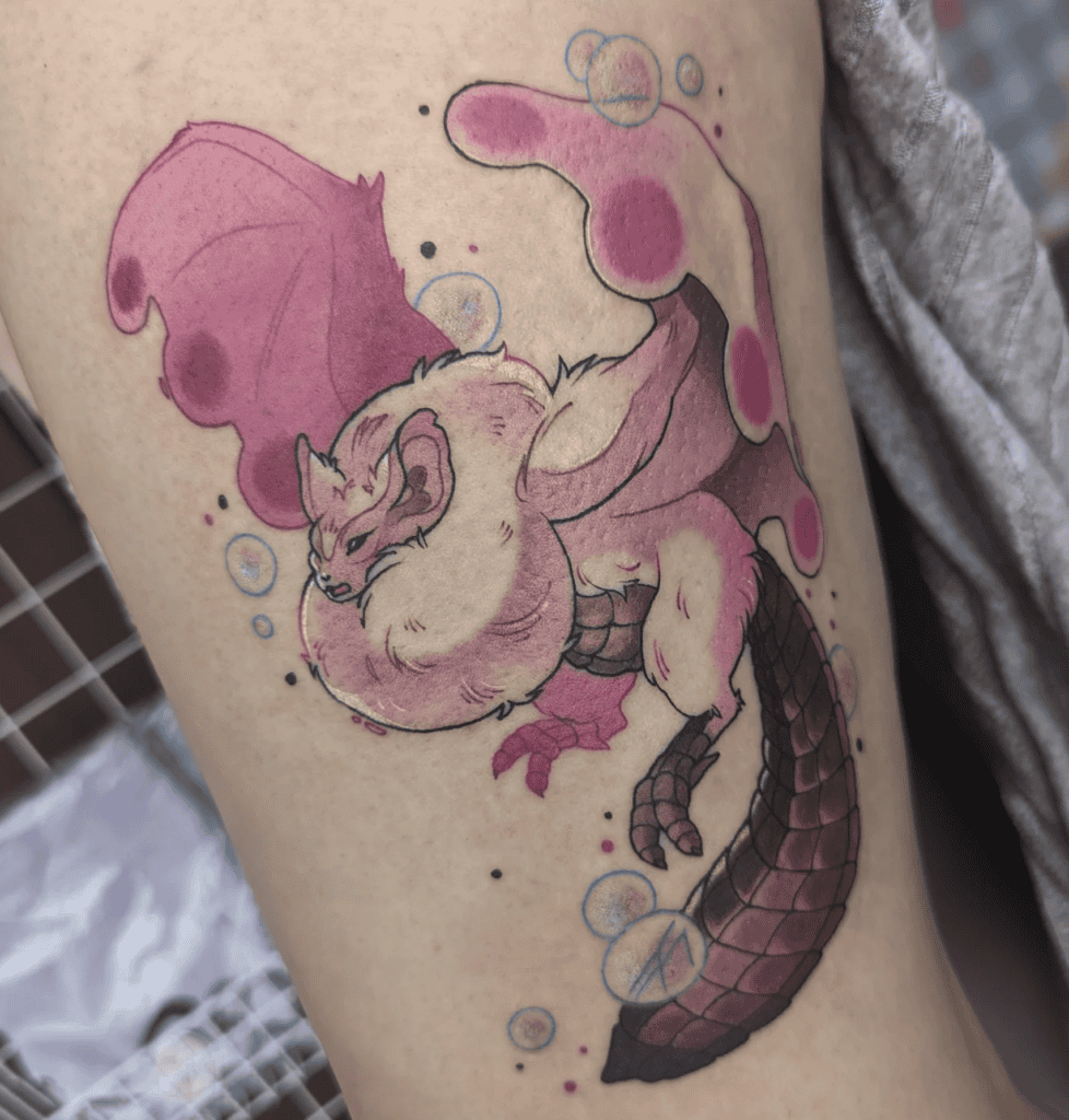 Paolumu Puffed Monster Hunter Tattoo