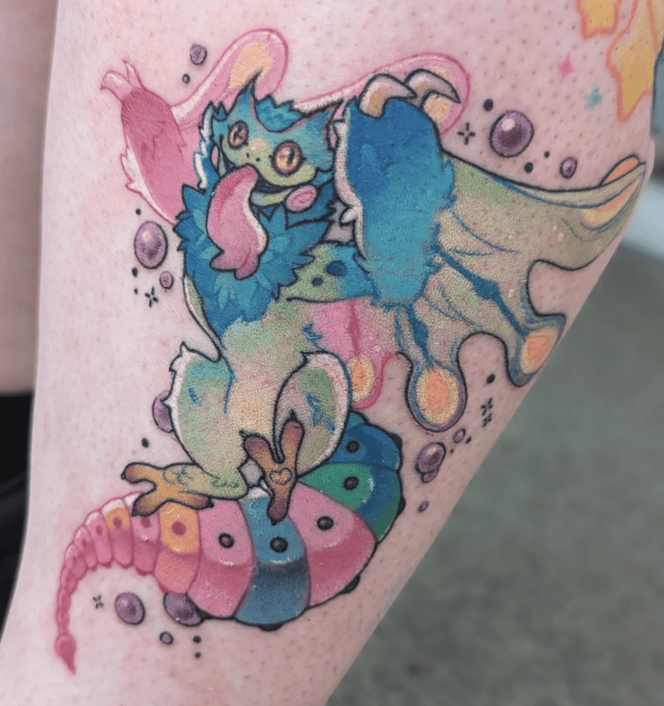 Pukei Pukei Cute Monster Hunter Tattoo