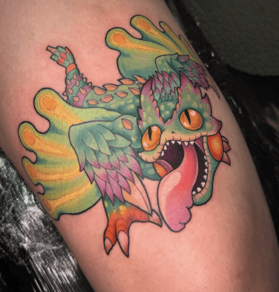 Pukei Pukei Scream Monster Hunter Tattoo