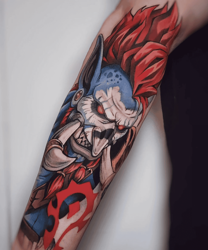 Vol jin Attack World of Warcraft Tattoo