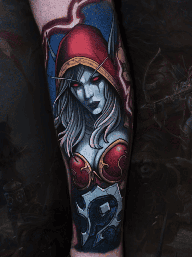 Sylvanas Windrunner Mark World of Warcraft Tattoo