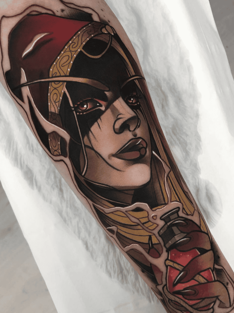 Sylvanas Windrunner Neo World of Warcraft Tattoo
