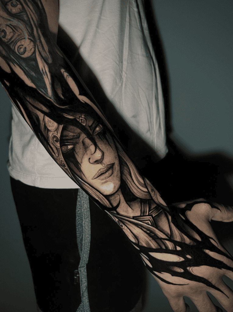 Sylvanas Windrunner World of Warcraft Tattoo