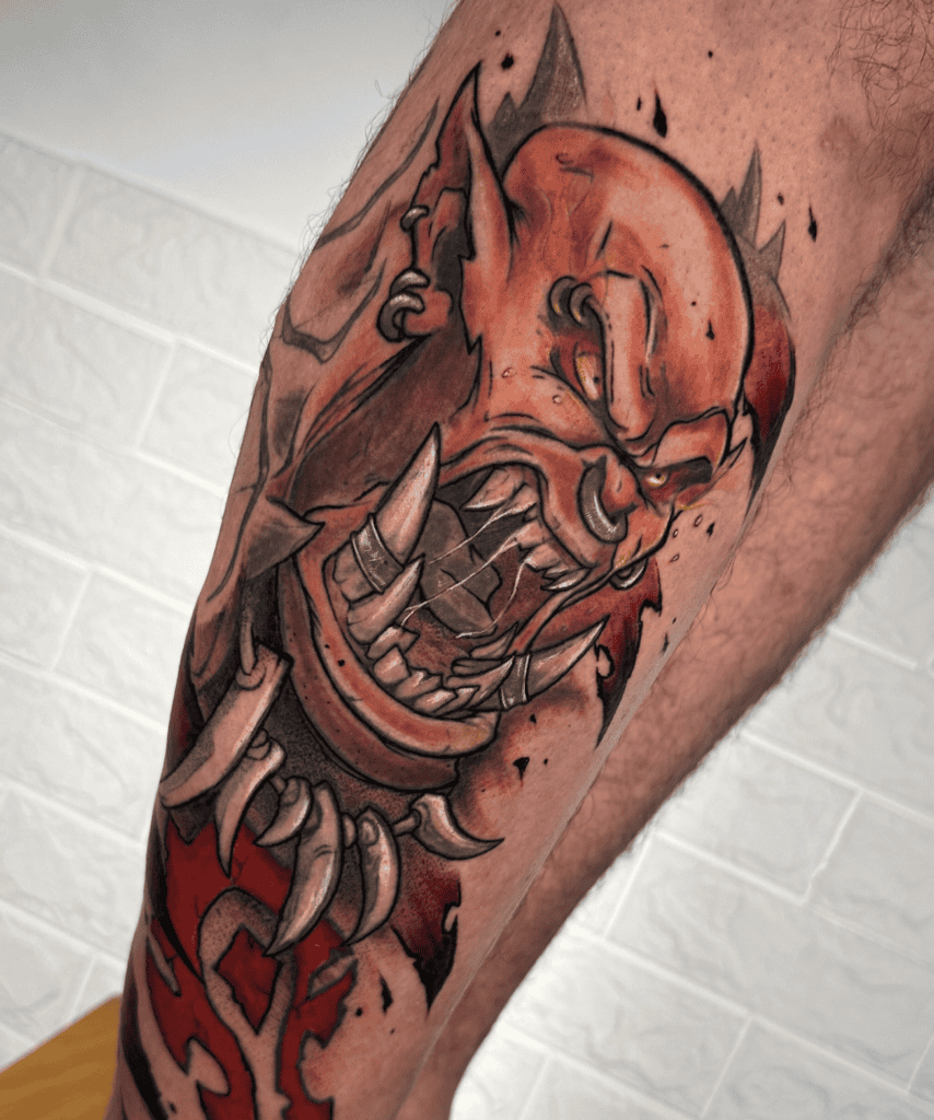 Garrosh Hellscream Angry World of Warcraft Tattoo
