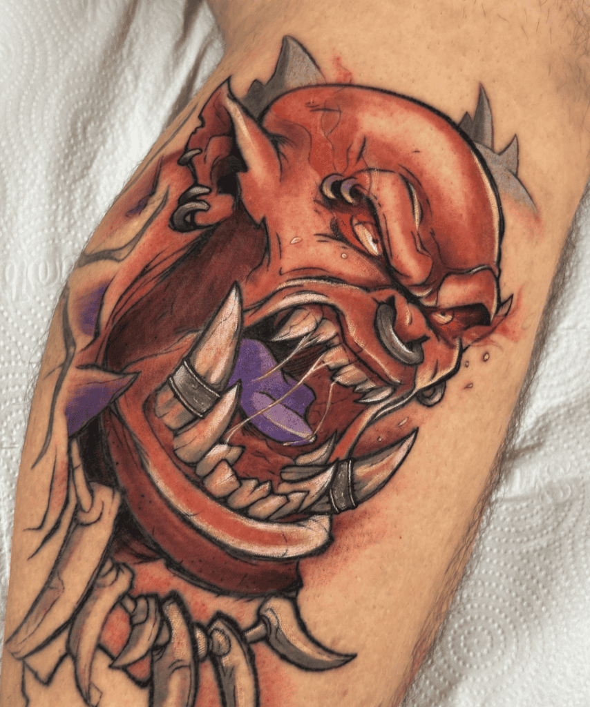 Garrosh Hellscream Roar World of Warcraft Tattoo