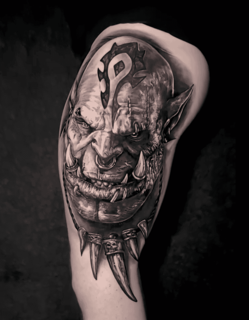 Garrosh Hellscream World of Warcraft Tattoo
