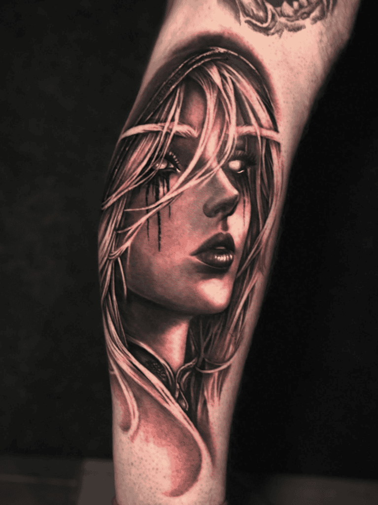 Sylvanas Windrunner Look World of Warcraft Tattoo