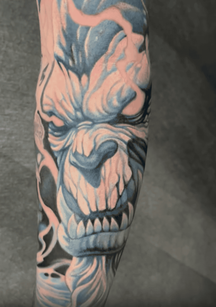 Ner zhul Blue World of Warcraft Tattoo