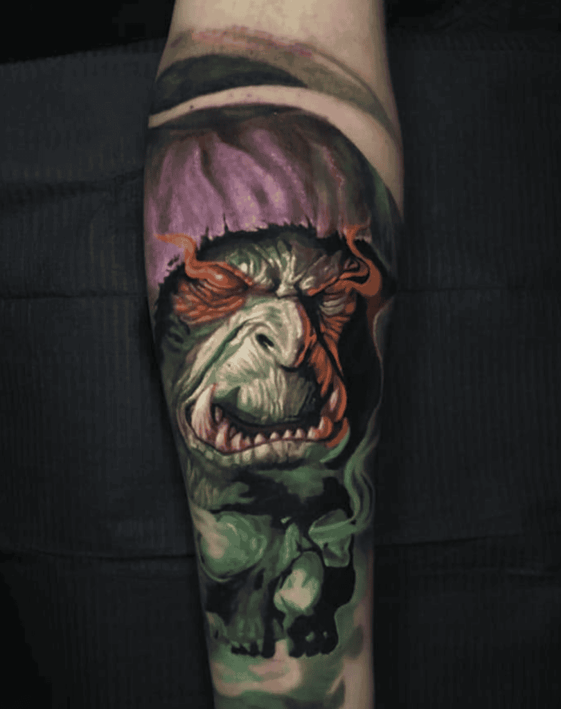 Gul dan Angry World of Warcraft Tattoo