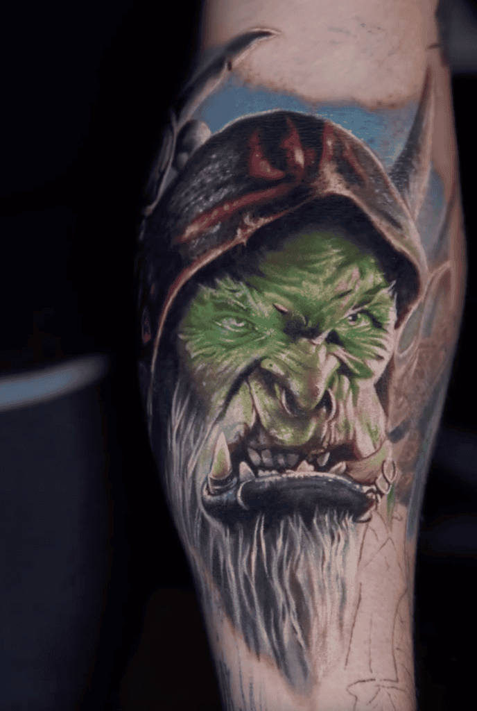 Gul dan Glow World of Warcraft Tattoo