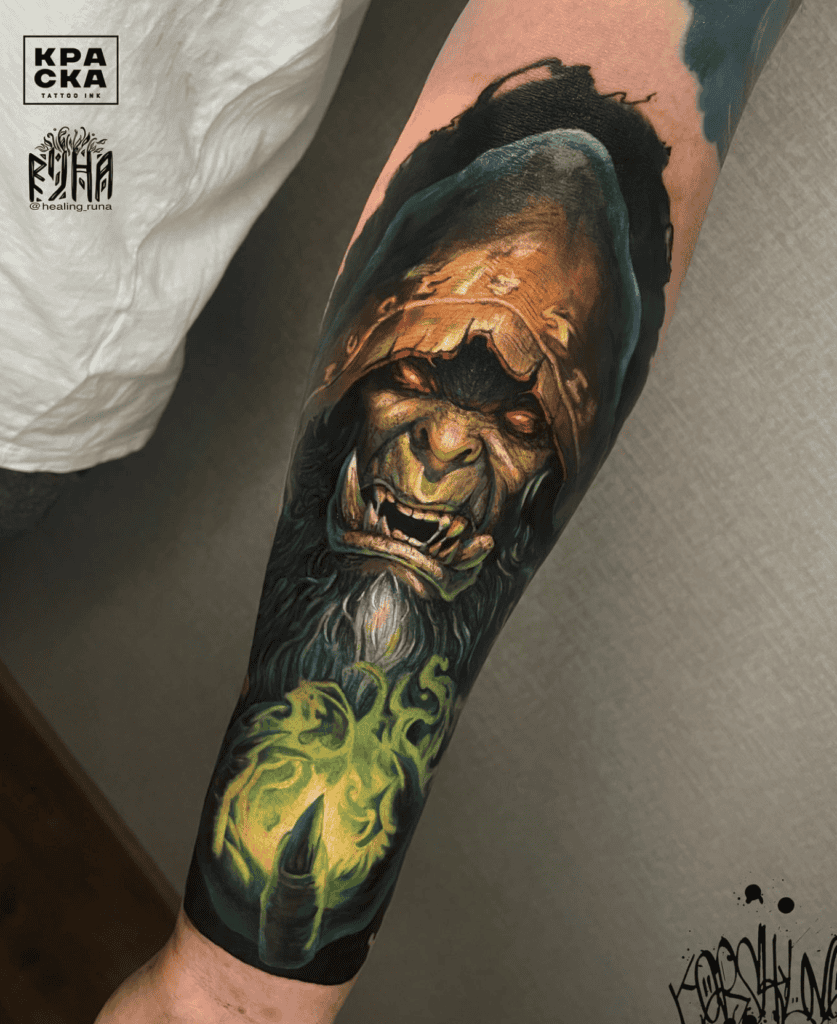 Gul dan Magic World of Warcraft Tattoo