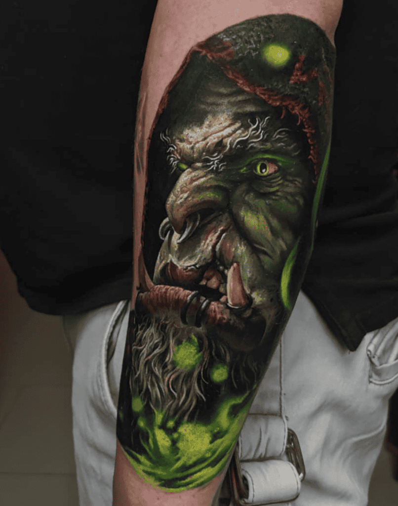 Gul dan Side World of Warcraft Tattoo
