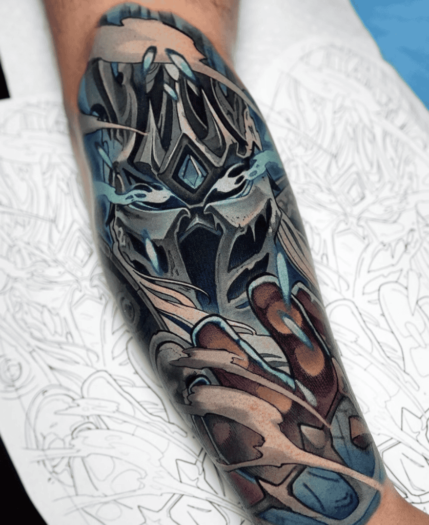 Arthas Menethil Power World of Warcraft Tattoo