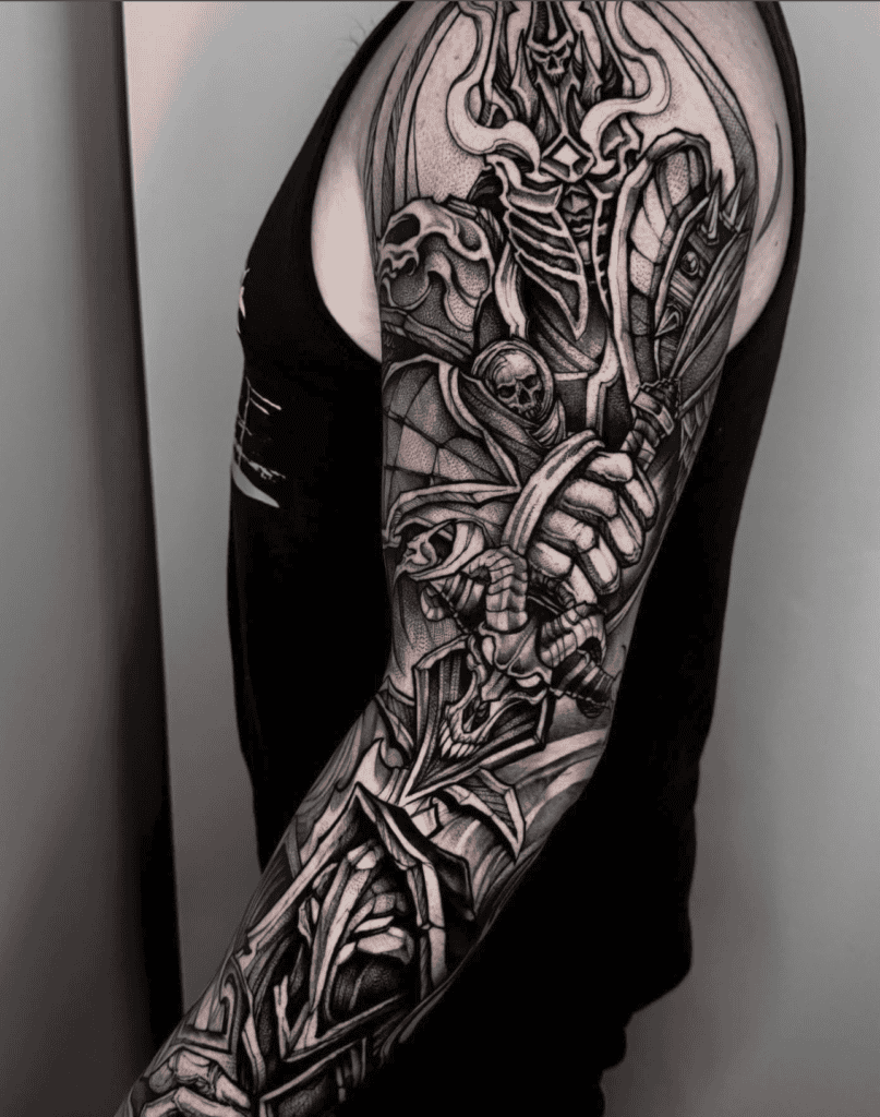 Arthas Menethil World of Warcraft Tattoo