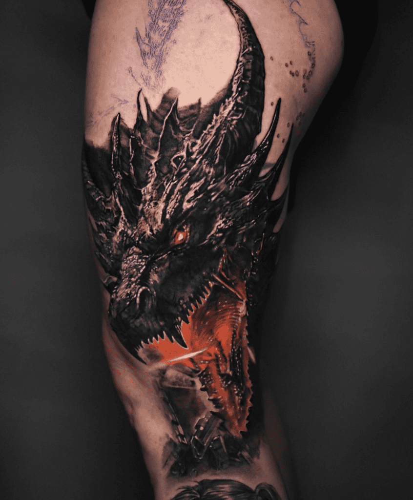 Deathwing Power World of Warcraft Tattoo