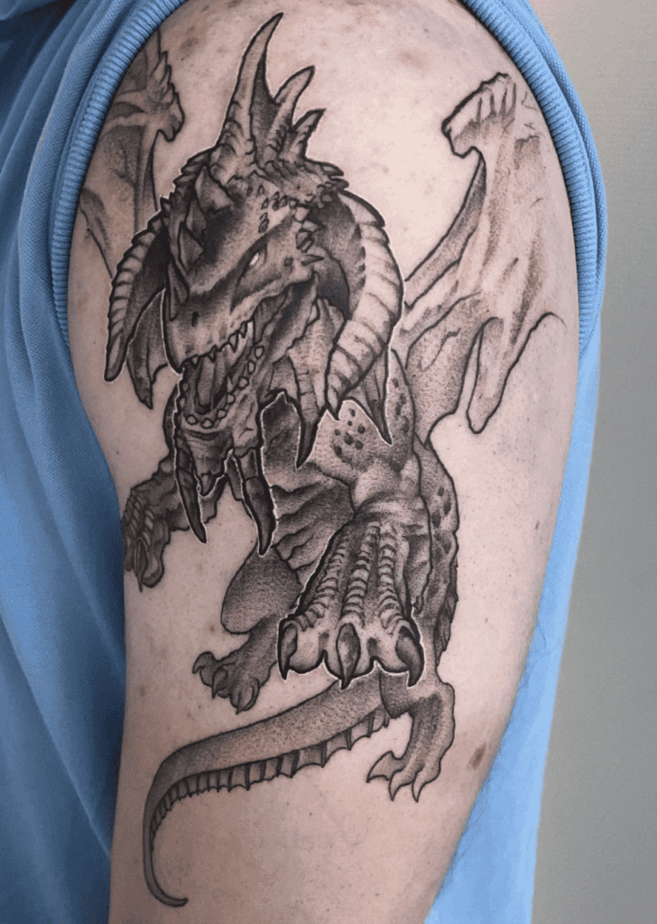 Nefarian World of Warcraft Tattoo