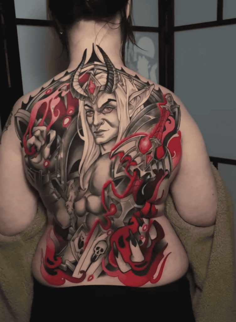 Denathrius Smile World of Warcraft Tattoo