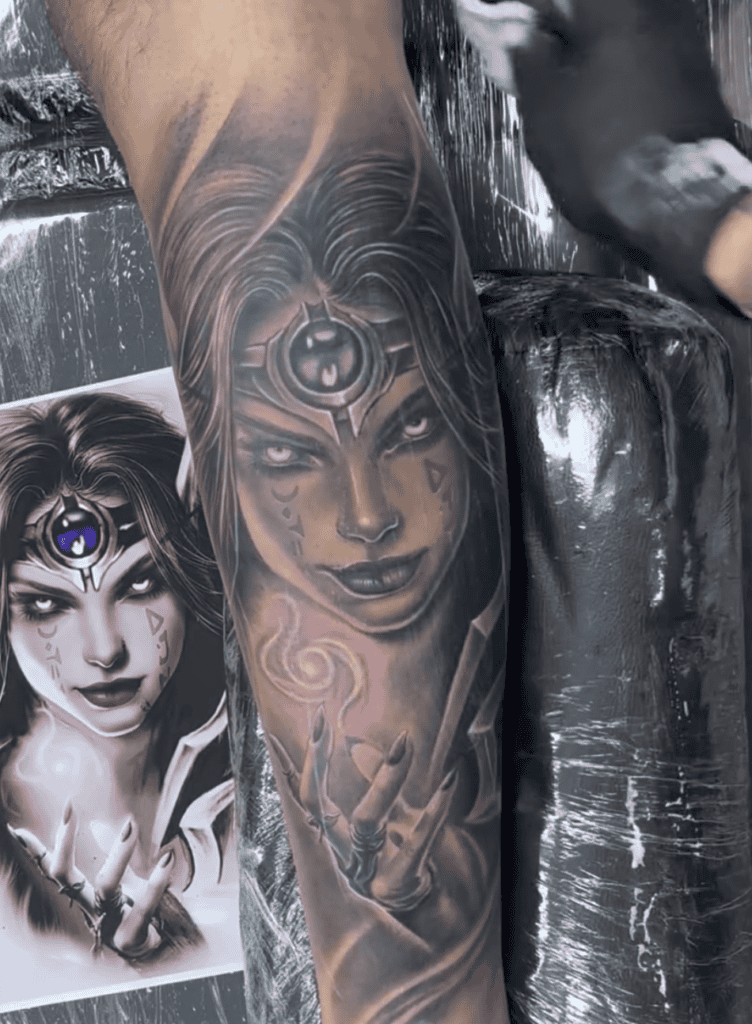 Xal atath Human World of Warcraft Tattoo